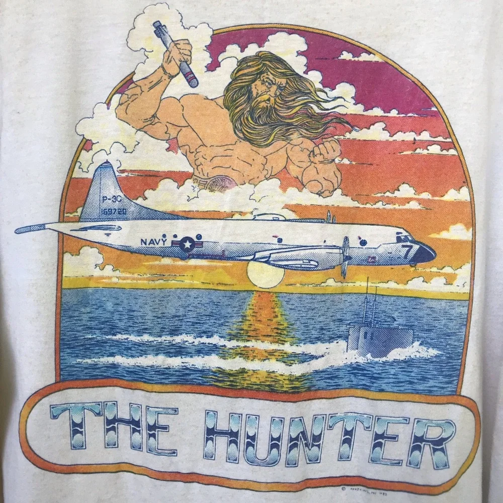 RARE P-3C Orion VP-30 Pros Nest The Hunter Navy Tee - Picture 4 of 12
